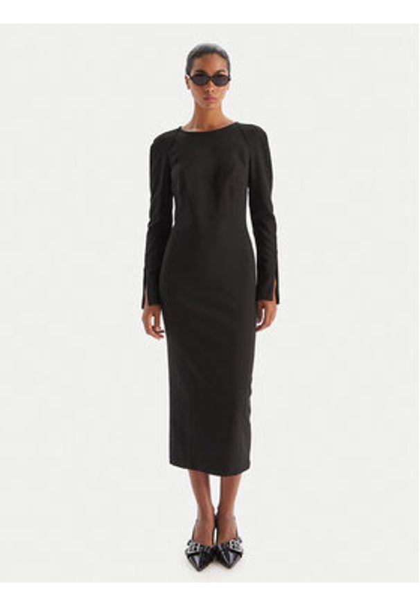 Pinko - PINKO Sukienka koktajlowa 105670 A2QV Z99 Czarny Regular Fit. Kolor: czarny. Materiał: syntetyk. Styl: wizytowy