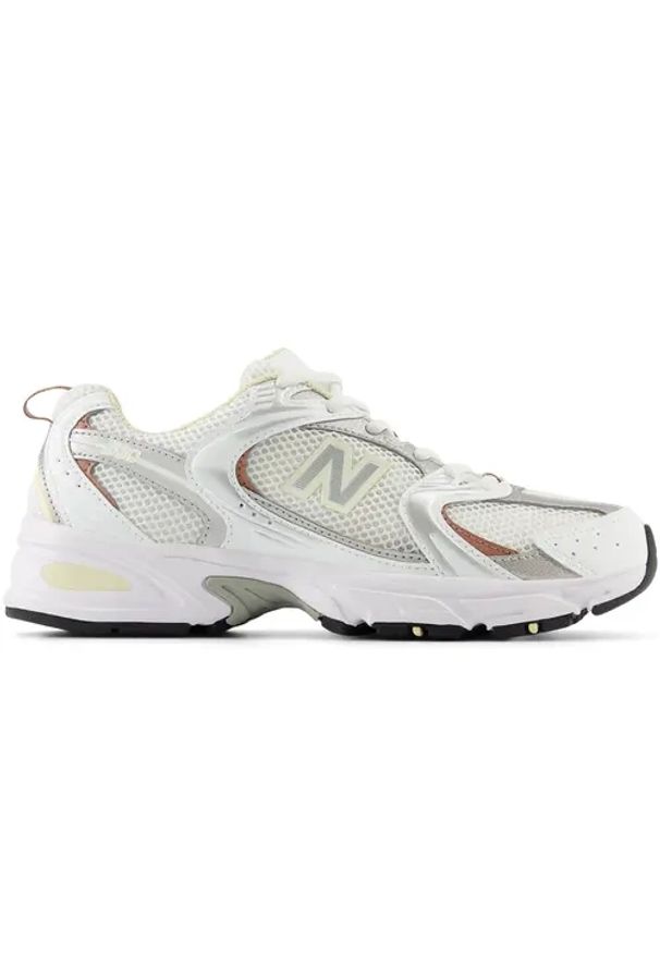 New Balance - Sneakersy damskie NEW BALANCE 530 MR530SGA. Kolor: biały. Materiał: jeans, materiał, guma
