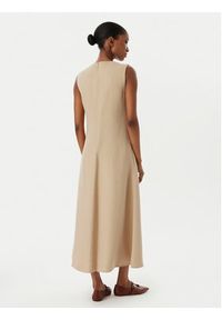 Weekend Max Mara Sukienka codzienna Egoista 2515221072 Beżowy Regular Fit. Okazja: na co dzień. Kolor: beżowy. Materiał: len. Typ sukienki: proste. Styl: casual #4