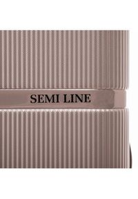 Semi Line Walizka średnia T5668-3 Brązowy. Kolor: brązowy #8