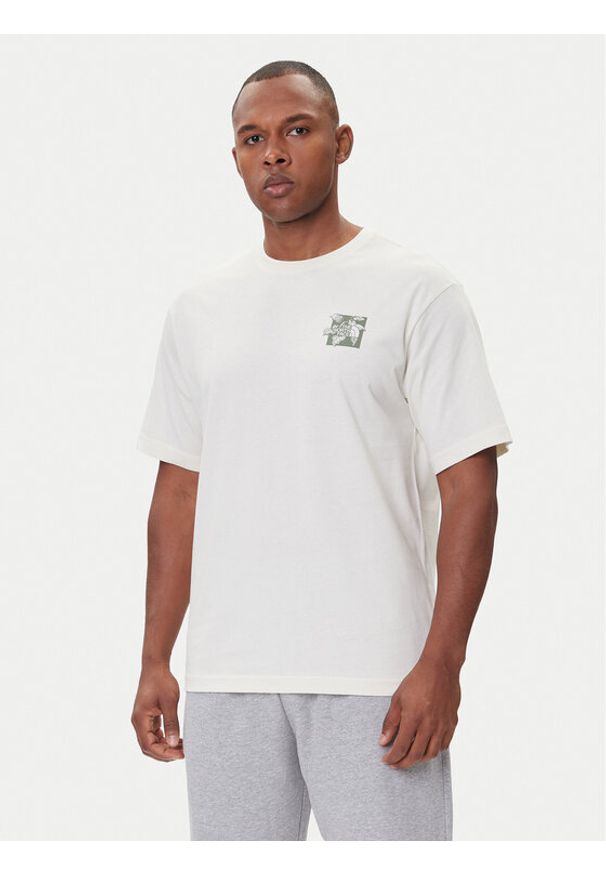 The North Face T-Shirt Connect NF0A8E3Y Beżowy Relaxed Fit. Kolor: beżowy. Materiał: bawełna