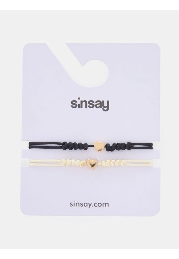 Sinsay - Bransoletka z zawieszką 2 pack - wielobarwny