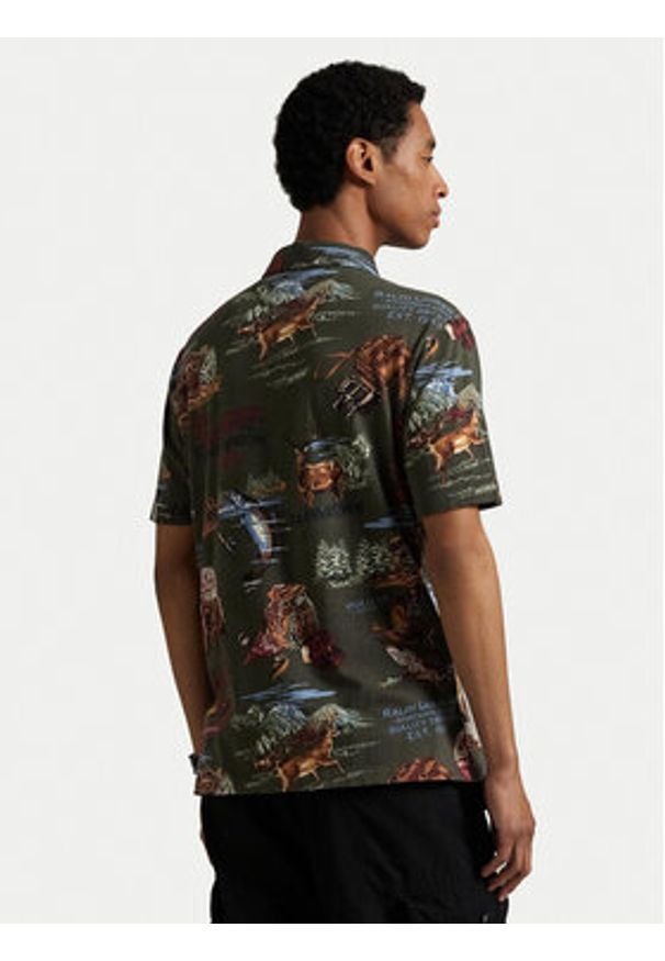 Polo Ralph Lauren Polo 710980789001 Khaki Regular Fit. Typ kołnierza: polo. Kolor: brązowy. Materiał: bawełna