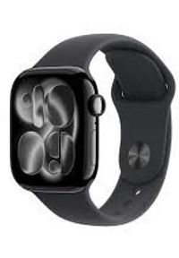 APPLE - Apple Watch Series 11 GPS 42mm Głęboka aluminiowa koperta z czarnym paskiem sportowym - S / M. Kolor: czarny. Styl: sportowy #1