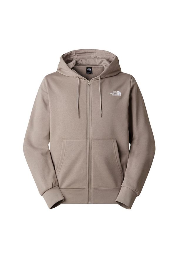 Bluza męska The North Face Simple Dome Light 0A8GQ72MB1 - brązowe. Okazja: na co dzień. Typ kołnierza: bez kaptura. Kolor: brązowy. Materiał: materiał, bawełna, poliester. Styl: casual