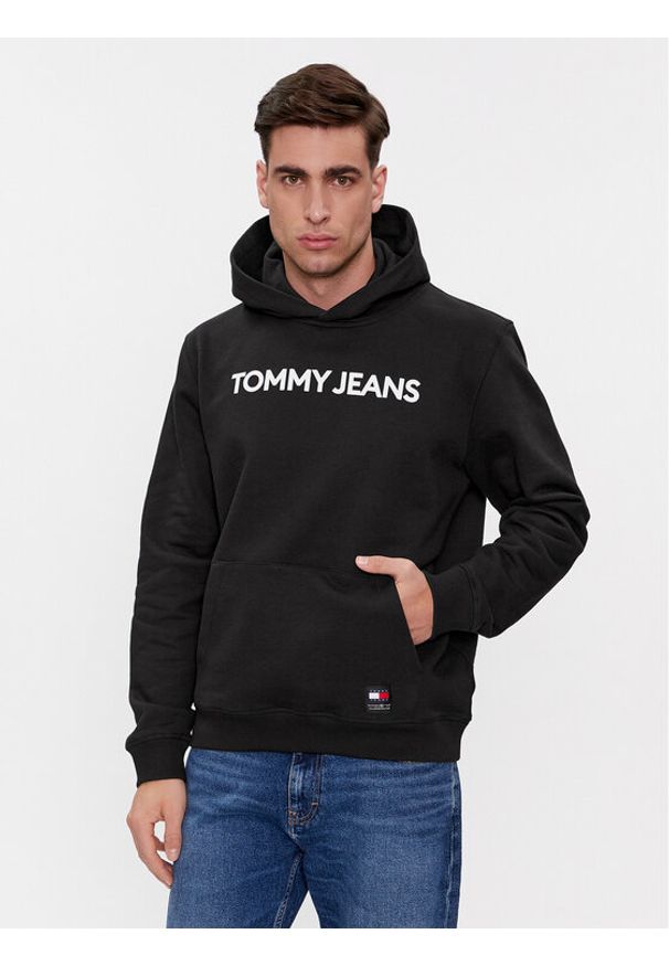 Tommy Jeans Bluza Bold Classics DM0DM18413 Czarny Regular Fit. Kolor: czarny. Materiał: bawełna