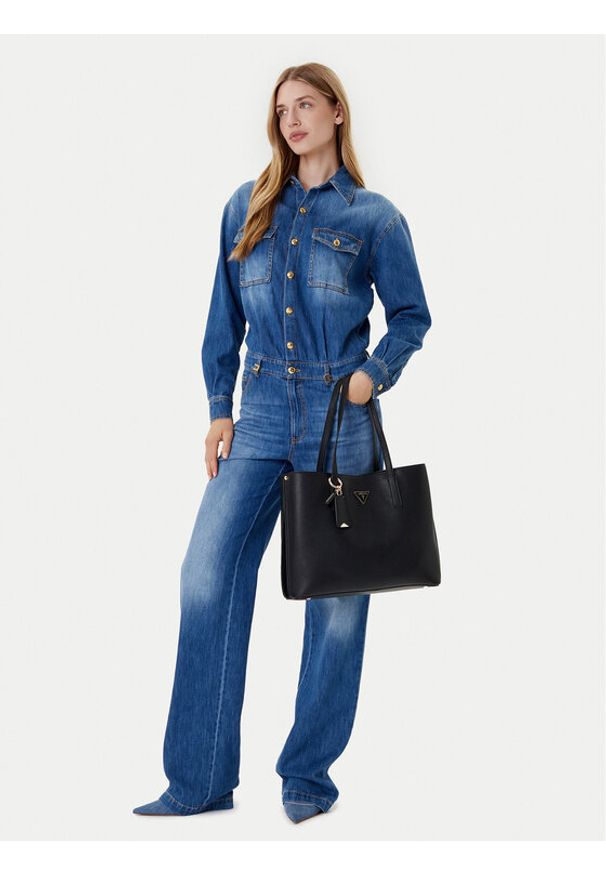 Guess Torebka HWBG69 74230 Czarny. Kolor: czarny. Materiał: skórzane