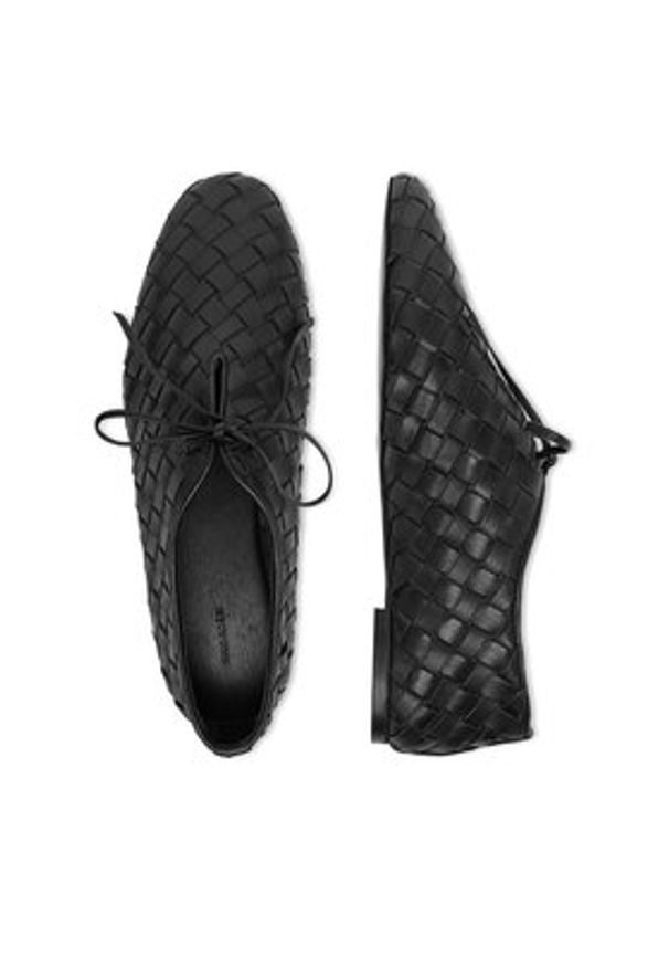 Gino Rossi - GINO ROSSI Półbuty EO-26SS02 Czarny. Kolor: czarny. Materiał: skóra