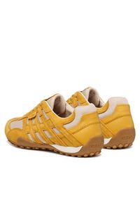 Geox Sneakersy D Snake Original D65B0A 01420 C2V1S Żółty. Kolor: żółty. Materiał: zamsz, skóra #4