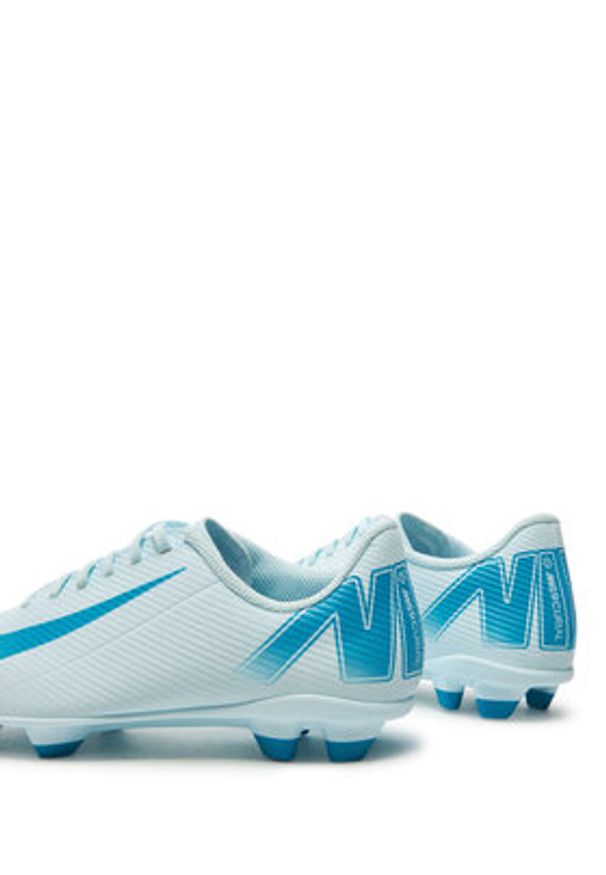 Nike Buty do piłki nożnej Jr Vapor 16 Club Fg/Mg FQ8286 400 Błękitny. Kolor: niebieski. Materiał: skóra