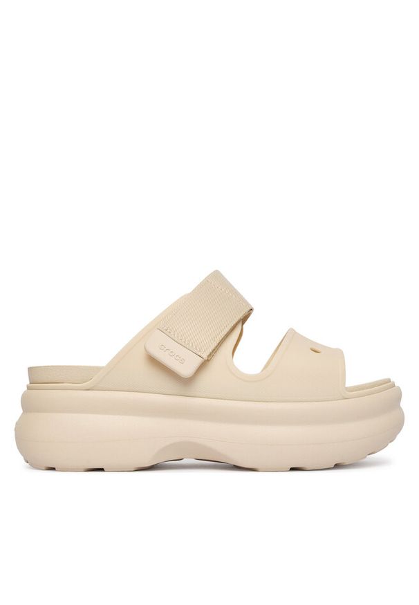 Klapki Crocs. Kolor: beżowy