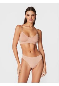 Calvin Klein Underwear Stringi 000QF6611E Beżowy. Kolor: beżowy. Materiał: syntetyk #2