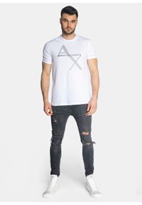 Koszulka męska biała Armani Exchange 8NZT76 Z8H4Z 1100. Kolor: biały #4