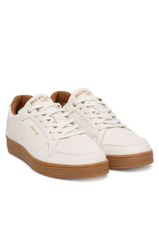 Replay - REPLAY Sneakersy GMZ3B.000.C0030L Biały. Kolor: biały. Materiał: skóra