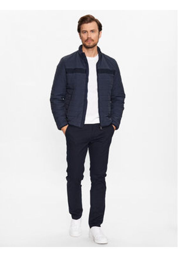 TOMMY HILFIGER - Tommy Hilfiger Kurtka puchowa MW0MW31638 Granatowy Regular Fit. Kolor: niebieski. Materiał: syntetyk