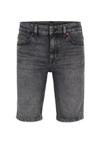 BOSS - Boss Szorty jeansowe Delaware 50488630 Szary Slim Fit. Kolor: szary. Materiał: jeans, bawełna #2
