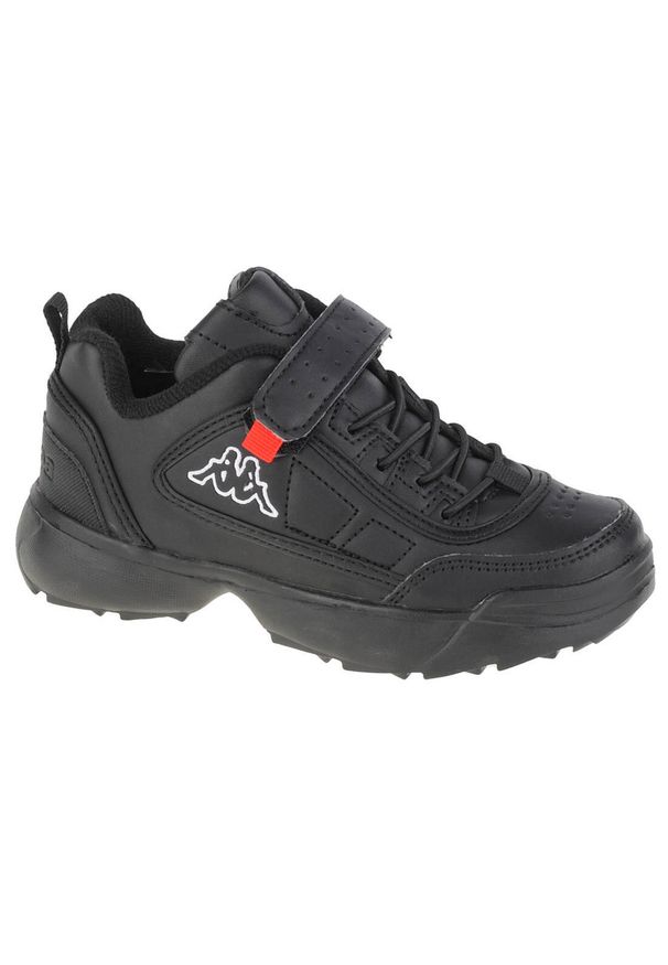 Buty do chodzenia dla dzieci Kappa Rave NC K. Zapięcie: rzepy. Kolor: czarny. Materiał: materiał, syntetyk. Szerokość cholewki: normalna. Sport: turystyka piesza