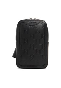 Karl Lagerfeld - KARL LAGERFELD Saszetka A3M30179 Czarny. Kolor: czarny. Materiał: skóra