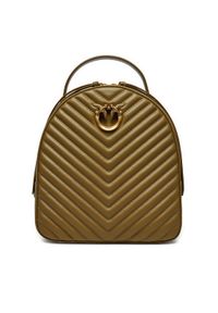 Pinko - PINKO Plecak Love Click Classic Backpack . AI 24-25 PLTT 102530 A1J2 Khaki. Kolor: brązowy. Materiał: skóra