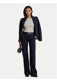 Lauren Ralph Lauren - LAUREN RALPH LAUREN Bluzka 200P03723002 Beżowy Slim Fit. Kolor: beżowy. Materiał: bawełna #3