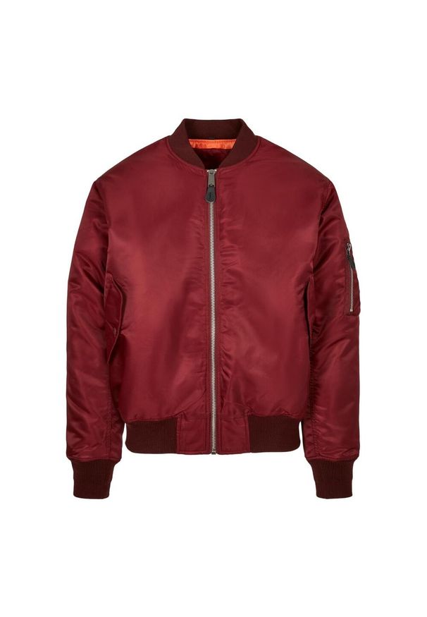 BUILD YOUR BRAND - Męska Kurtka Bomber MA1. Kolor: czerwony, wielokolorowy, brązowy