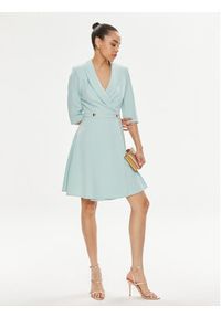 Rinascimento Sukienka koktajlowa CFC0118280003 Niebieski A-Line Fit. Kolor: niebieski. Materiał: syntetyk. Styl: wizytowy #3