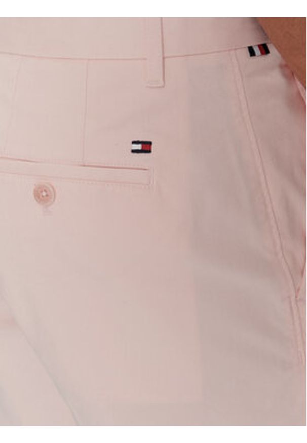 TOMMY HILFIGER - Tommy Hilfiger Szorty materiałowe Brooklyn MW0MW23563 Różowy Regular Fit. Kolor: różowy. Materiał: bawełna