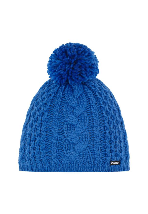 Czapka Eisbar Afra Pompon MÜ. Kolor: niebieski. Materiał: wełna. Styl: sportowy