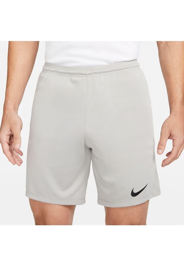 Spodenki Piłkarskie Męskie Nike Dry Park III. Kolor: biały, szary. Sport: piłka nożna