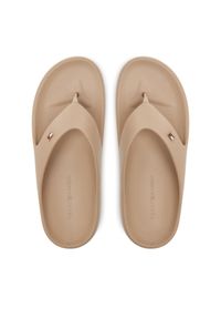 TOMMY HILFIGER - Tommy Hilfiger Japonki Th Comfort Beach Sandal FW0FW08522 Beżowy. Kolor: beżowy