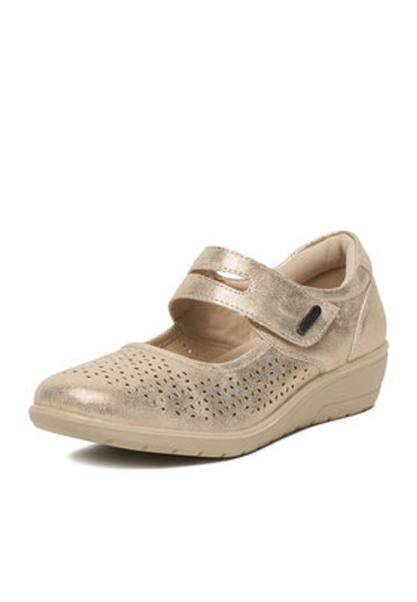 Go Soft Półbuty CEO-JD63-11 Złoty. Kolor: złoty. Materiał: skóra