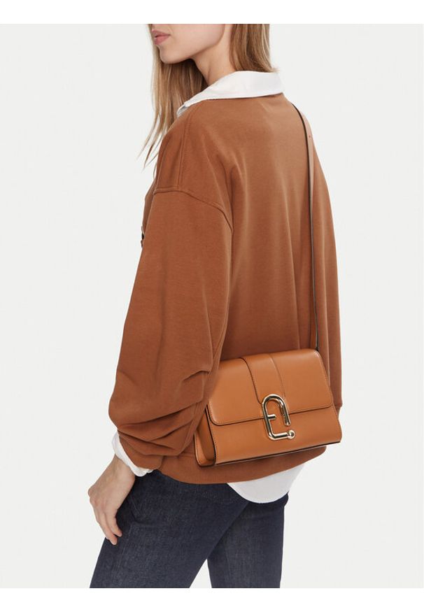 Furla Torebka Urban WB01683 BX3346 IT RY000 Brązowy. Kolor: brązowy. Materiał: skórzane