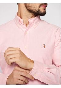 Polo Ralph Lauren Koszula Bsr 710792041 Różowy Custom Fit. Typ kołnierza: polo. Kolor: różowy. Materiał: bawełna #4