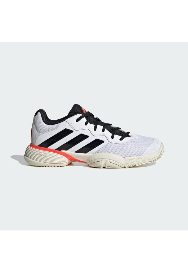 Adidas - Buty Barricade Tennis Kids. Kolor: czarny, biały, wielokolorowy. Materiał: materiał. Sport: tenis