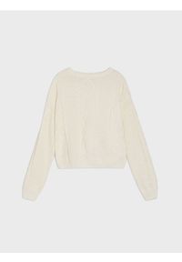 Sinsay - Strukturalny sweter - kremowy. Kolor: kremowy #1