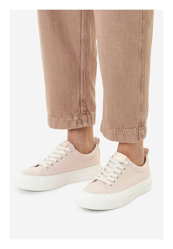 Roxy Trampki CWBEOB-V12908 Beżowy. Kolor: beżowy. Materiał: materiał