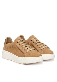 Max Mara Sneakersy 2614761031650 Beżowy. Kolor: beżowy. Materiał: skóra #2