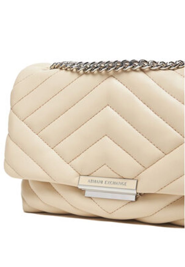 Armani Exchange Torebka 949122 4R742 U1092 Beżowy. Kolor: beżowy. Materiał: skórzane