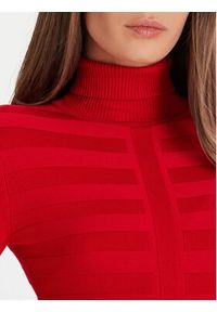 Morgan Golf 132-MENTOS.M Czerwony Slim Fit. Typ kołnierza: golf. Kolor: czerwony. Materiał: wiskoza #2