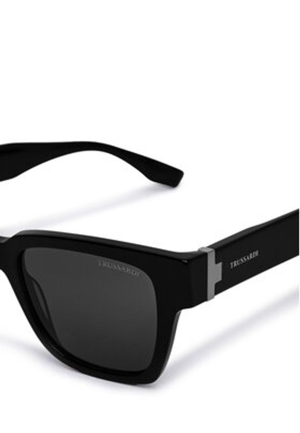 Trussardi Jeans - Trussardi Okulary przeciwsłoneczne TSM9026 Czarny. Kolor: czarny