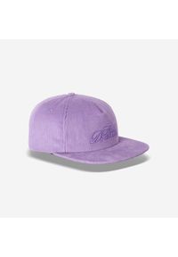 Decathlon - Czapeczka 6 paneli sztruksowa. Kolor: fioletowy. Materiał: tkanina, poliester, materiał, bawełna, elastan