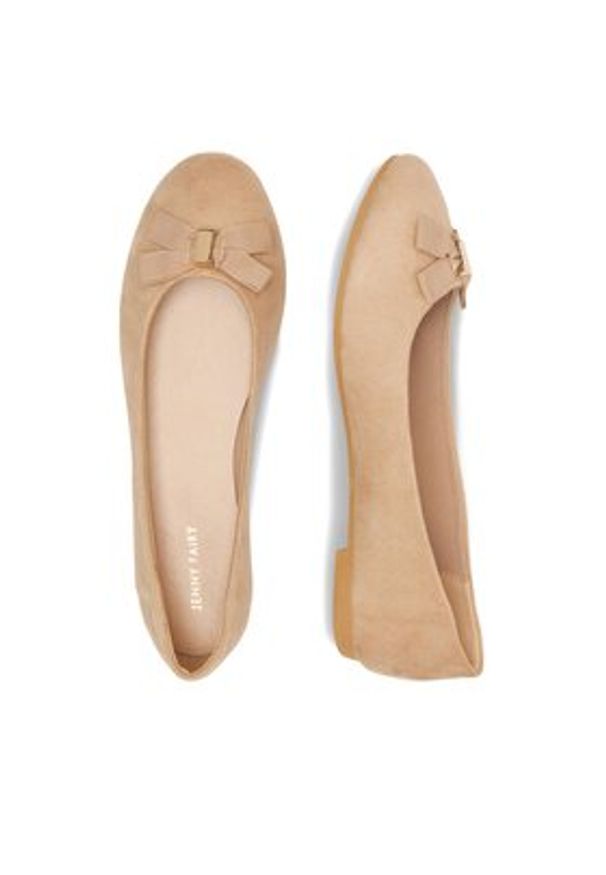 Jenny Fairy Baleriny WYL04066-1 Beżowy. Kolor: beżowy. Materiał: materiał