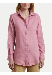 Lauren Ralph Lauren - LAUREN RALPH LAUREN Koszula 200782777067 Różowy Relaxed Fit. Kolor: różowy. Materiał: len #4
