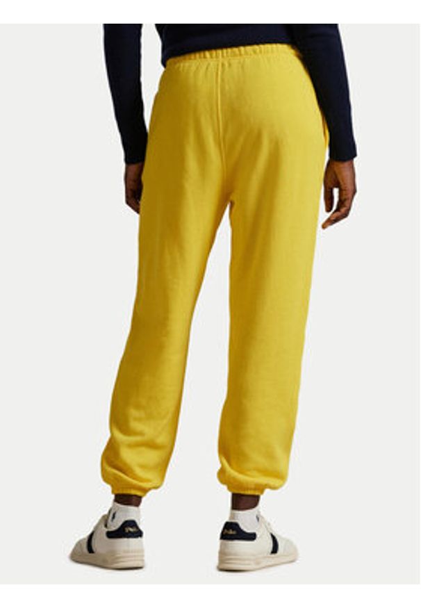 Polo Ralph Lauren Spodnie dresowe 211935585014 Żółty Regular Fit. Kolor: żółty. Materiał: bawełna