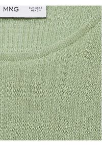 mango - Mango Sweter Isotopo 77054033 Zielony Regular Fit. Kolor: zielony. Materiał: wiskoza