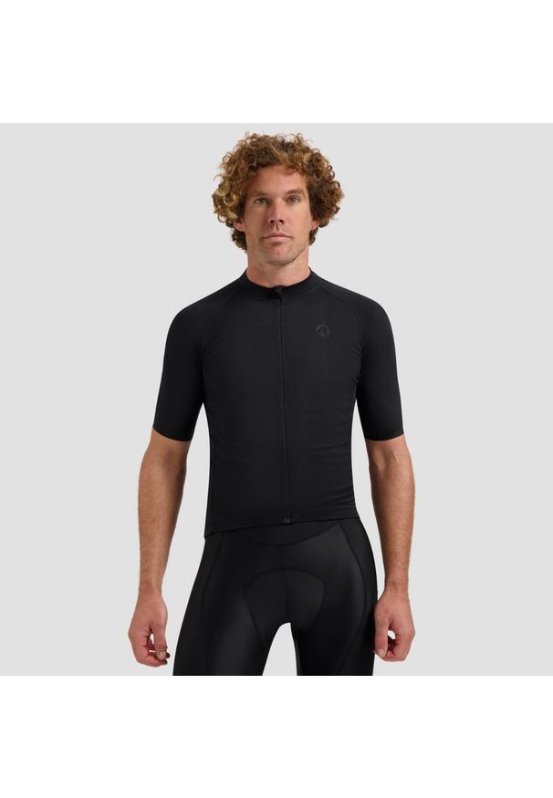 ROGELLI - Koszulka rowerowa męska Rogelli Essential II. Kolor: czarny. Sport: kolarstwo