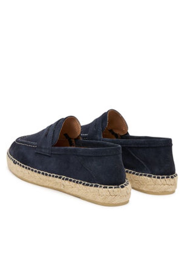 Manebi Espadryle Hamptons K 1.5 LW Granatowy. Kolor: niebieski. Materiał: zamsz, skóra