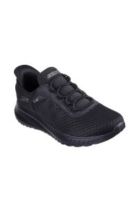 skechers - Buty do chodzenia damskie Skechers 117504BBK. Zapięcie: sznurówki. Kolor: czarny. Materiał: syntetyk, tkanina, materiał. Szerokość cholewki: normalna. Sport: turystyka piesza