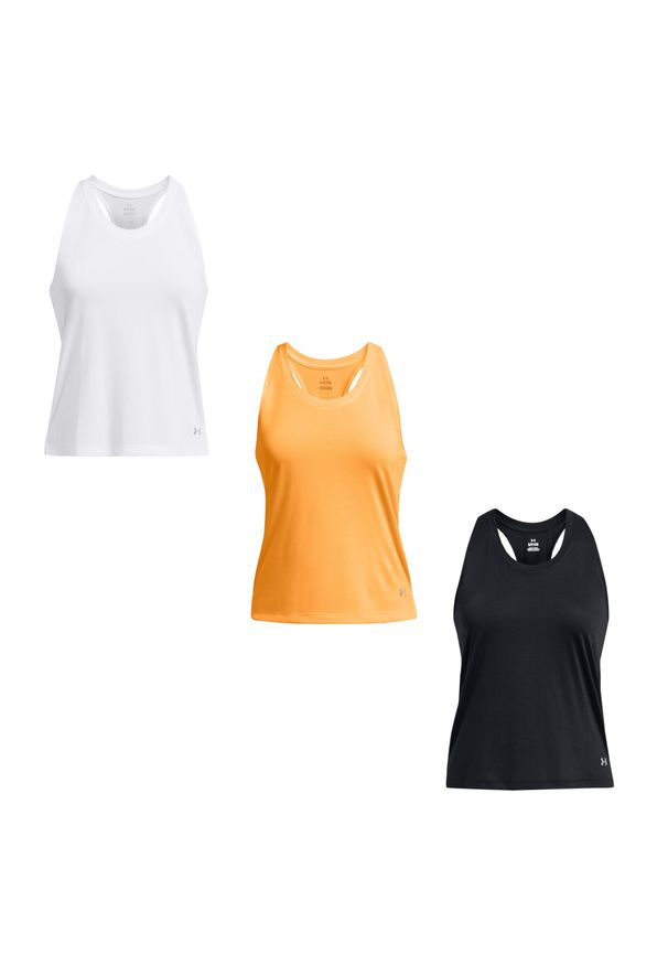 Damski tank top Under Armour Streaker. Kolor: czarny. Długość rękawa: bez rękawów. Sport: bieganie