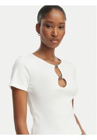 Hugo - HUGO T-Shirt Diheart 50562071 Biały Slim Fit. Kolor: biały. Materiał: bawełna #4